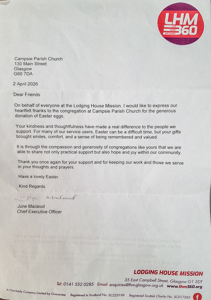 LHM letter April 2026