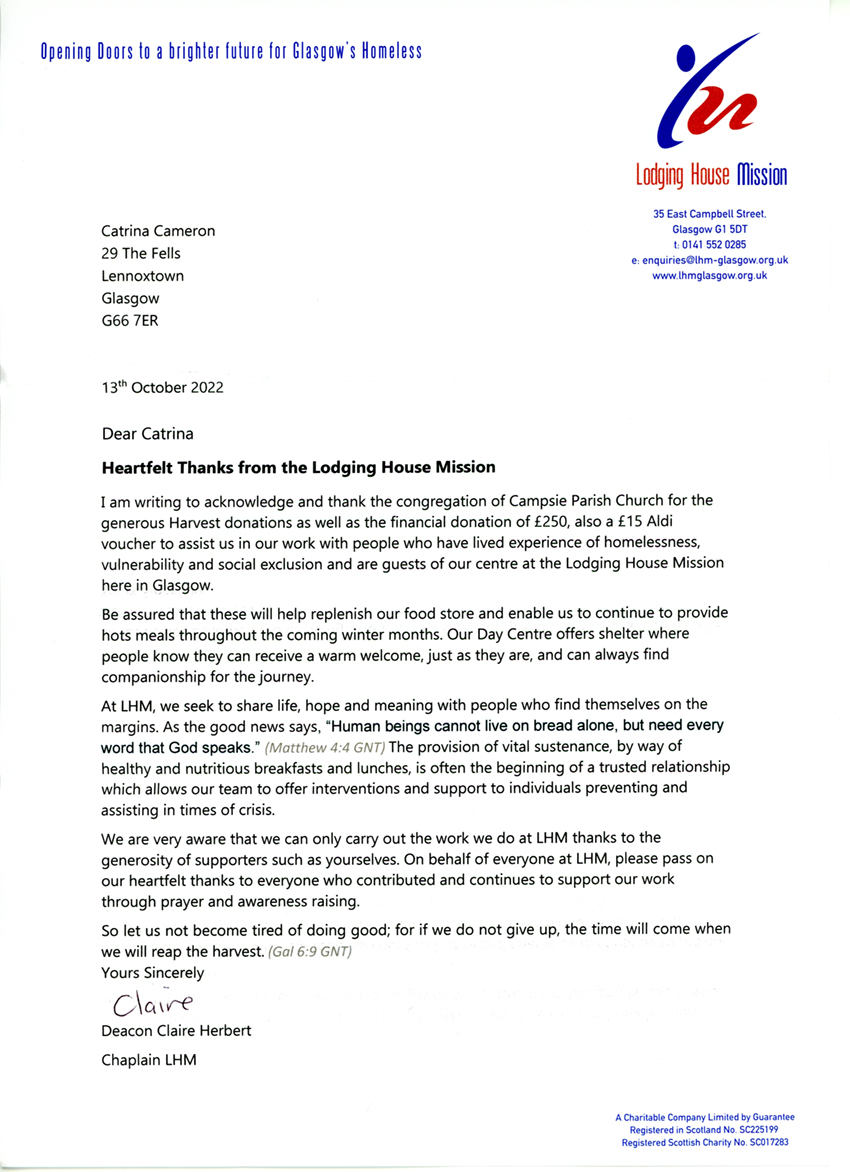 LHM Harvest Update